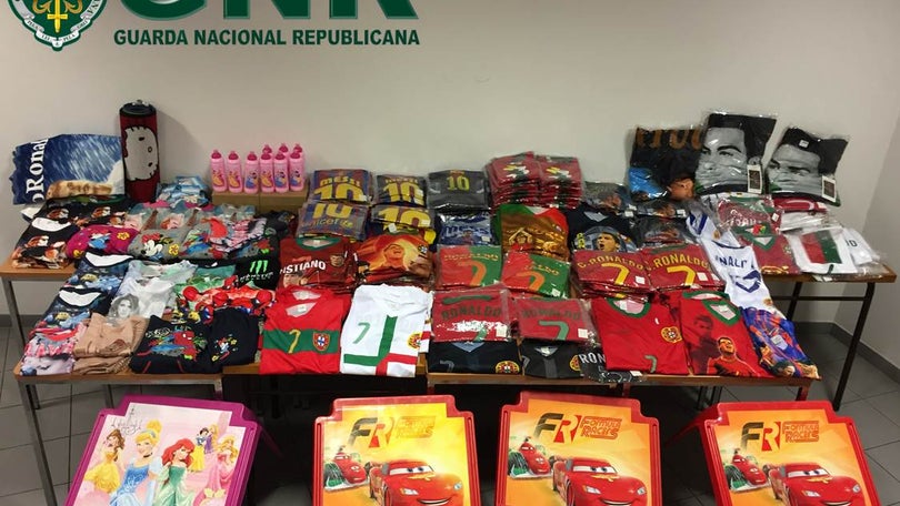 GNR apreende artigos contrafeitos avaliados em mais de 11 mil euros