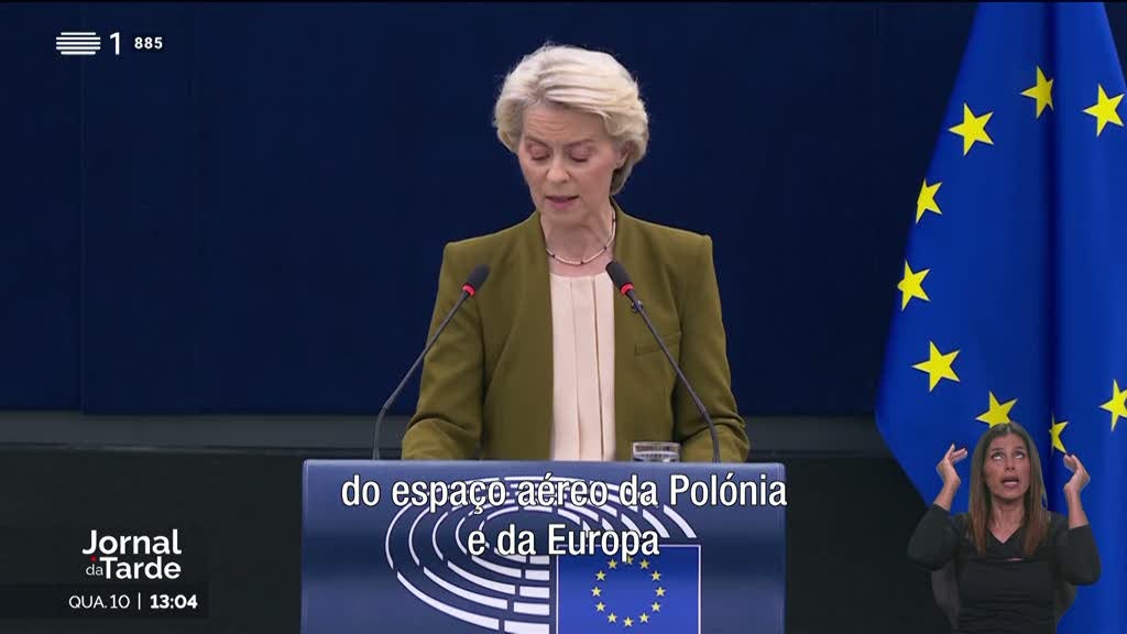Drones russos. Von der Leyen garante que Europa está solidária com Polónia