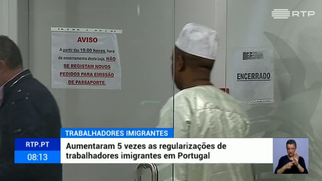Aumentaram as regulariza��es de trabalhadores imigrantes em Portugal