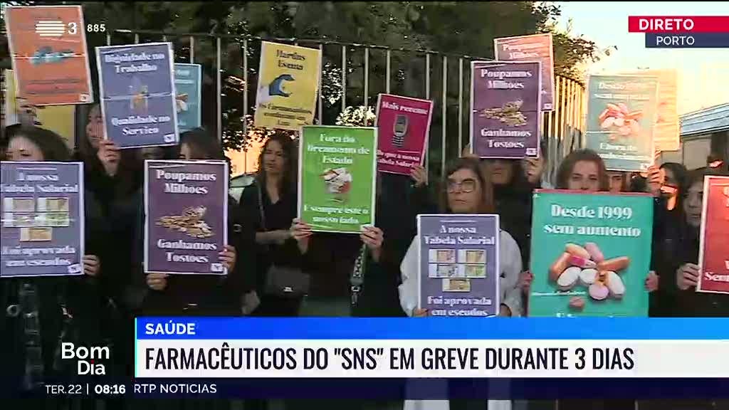 Farmacêuticos do SNS estão em greve