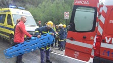 Imagem de Jovens madeirenses a caminho do Rali de Portugal sofrem acidente que causa um morto e três feridos