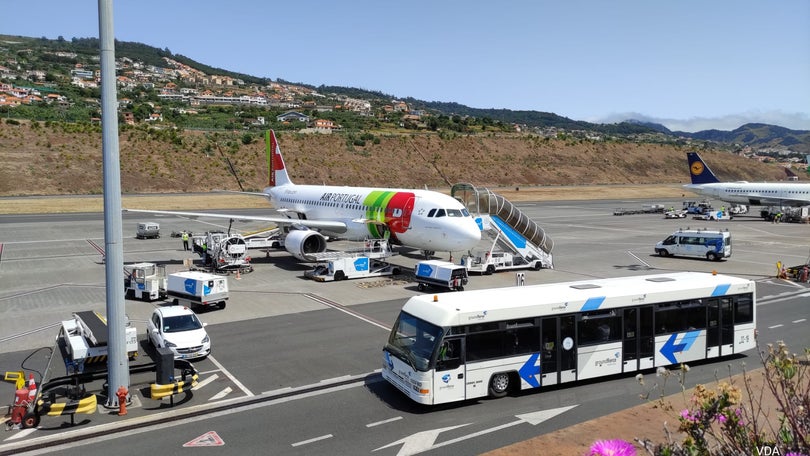 Imagem de 30% de adesão à greve esta manhã no aeroporto