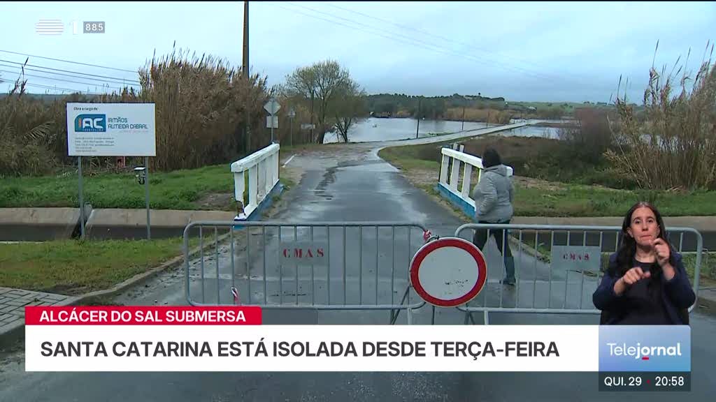 Kristin isolou 300 pessoas em Alcácer do Sal