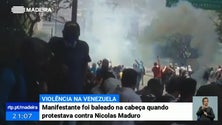 Imagem de Jovem baleado na cabeça sucumbe em manifestação em Caracas
