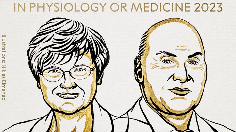 Imagem de Nobel da Medicina atribuído a descobertas que levaram à vacina da covid-19