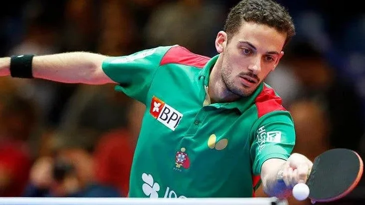 Imagem de Marcos Freitas na segunda ronda de singulares masculinos de ténis de mesa