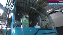 Imagem de Seleção portuguesa já chegou ao Puskás Arena (vídeo)