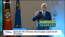 Imagem de Apoios de 125 euros a titulares de rendimentos vão ser pagos a 20 de outubro (vídeo)