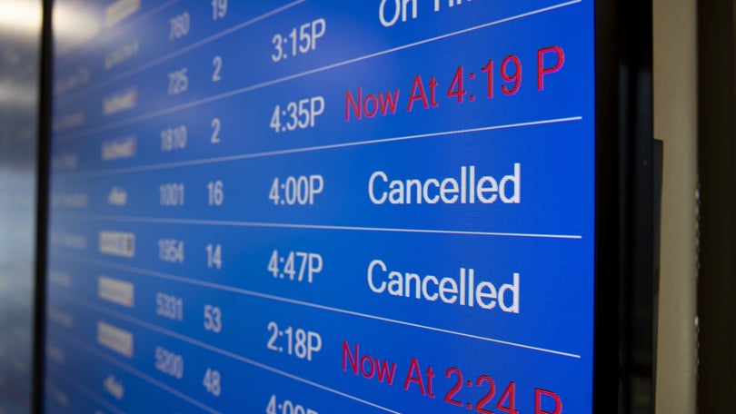 Hoje foram cancelados mais de 3 mil voos