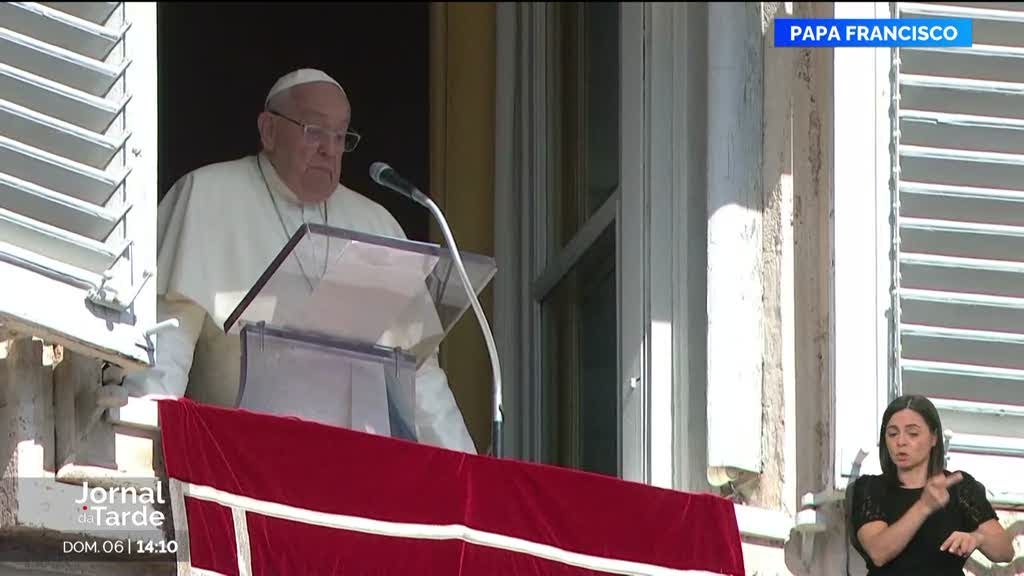 Papa Francisco apela a um cessar-fogo no Médio Oriente.