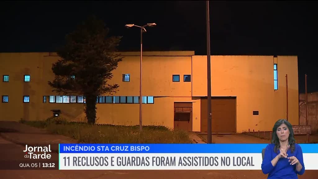 Aberto inquérito para investigar causas de incêndio na cadeia de Santa Cruz do Bispo