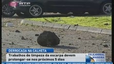 Imagem de 5 dias para recuperar marginal da Calheta (Vídeo)