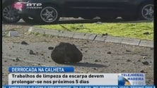 5 dias para recuperar marginal da Calheta (Vídeo)