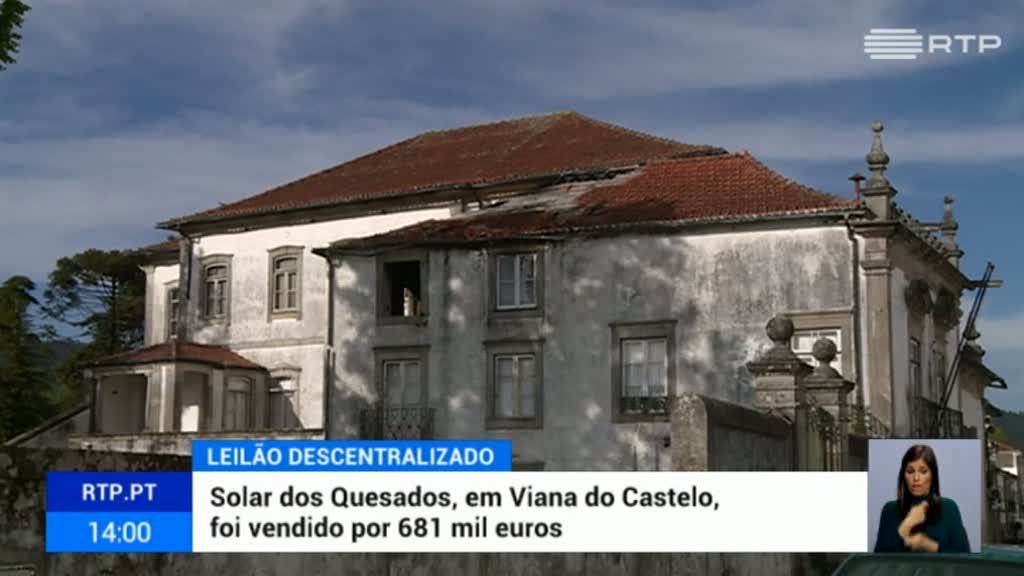 Leil�o descentralizado rende ao Estado mais de um milh�o de euros