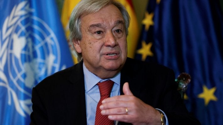Imagem de António Guterres diz que relatório sobre clima é «um alerta vermelho»