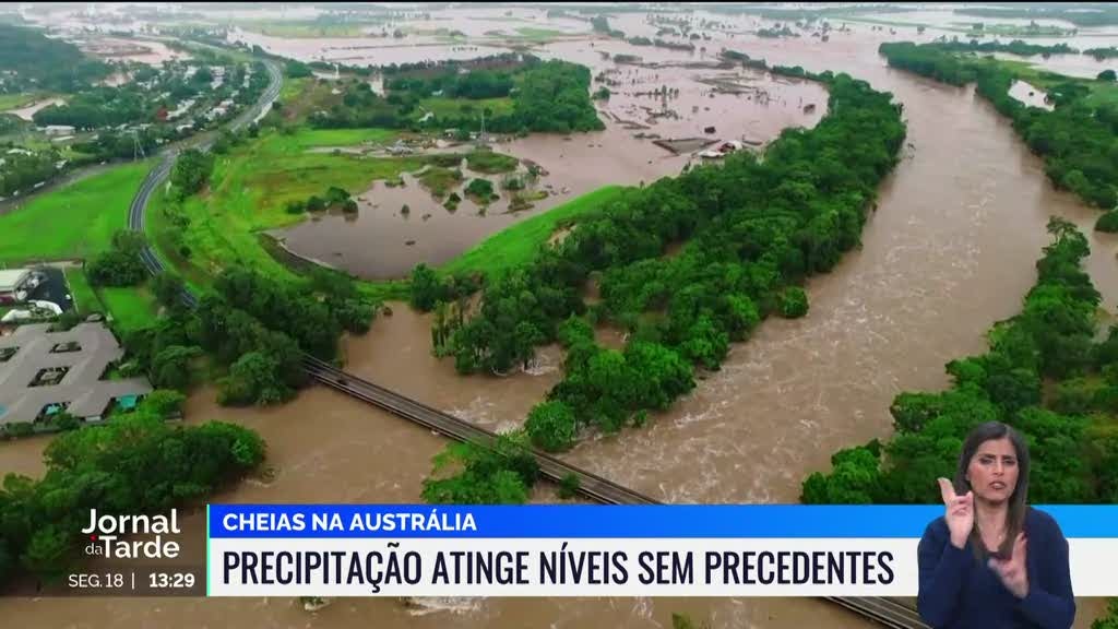 Cheias na Austrália. Precipitação atingiu níveis sem precedentes