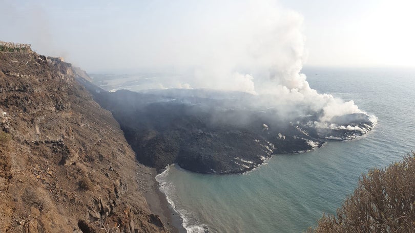 Imagem de Emissões de SO2 aumentam após a erupção do Cumbre Vieja