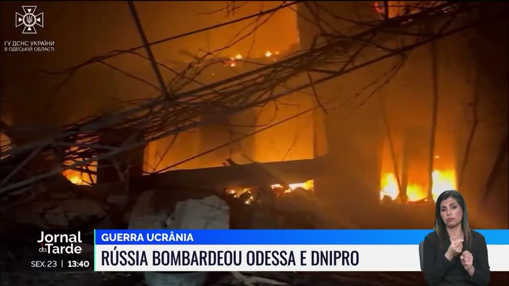 Ucrânia. Rússia bombardeou Odessa e Dnipro durante a noite