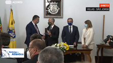 Imagem de Marcelo Rebelo de Sousa homenageado em São Jorge (Vídeo)