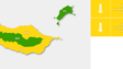 Imagem de Madeira sob aviso amarelo devido a tempo quente