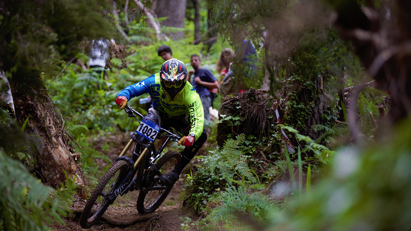 Pedro Silva do Clube Caniço Riders com o tempo 03:02.901 venceu 4ª Prova da Taça da Madeira de Downhill em São Vicente