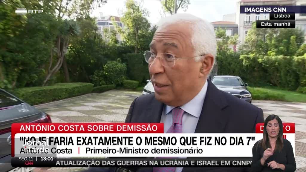 António Costa assegura que voltava a demitir-se