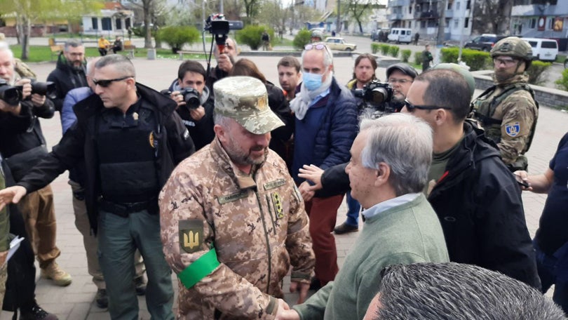 Imagem de Guterres pede investigação a crimes de guerra em visita a arredores de Kiev