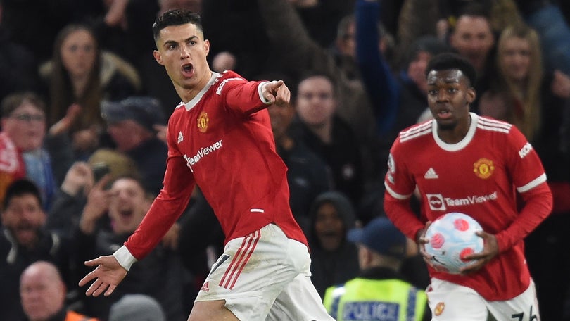 Imagem de Ronaldo marca no empate do United