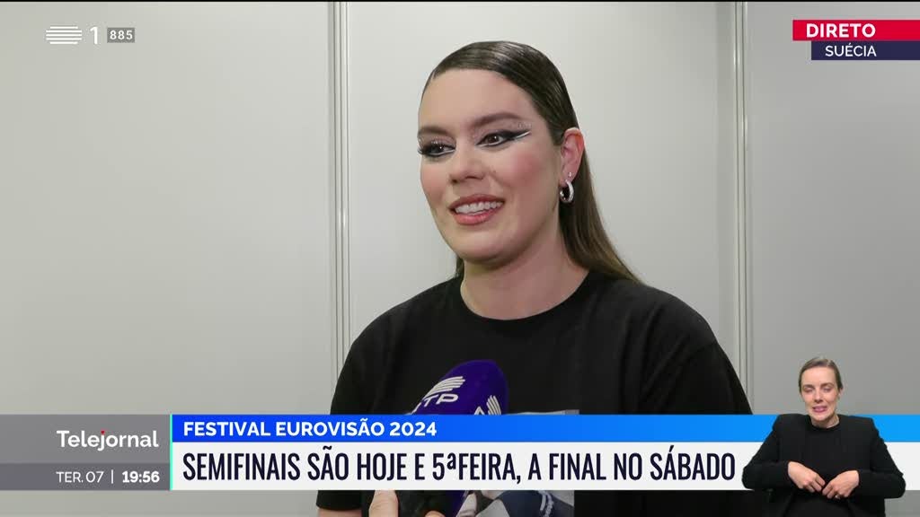 Eurovisão. Iolanda prepara-se para subir a palco para representar Portugal