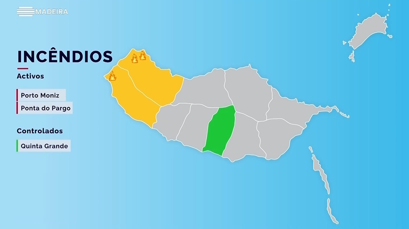 Imagem de Câmara de Lobos em rescaldo, Calheta e Porto Moniz ainda fazem frente às chamas
