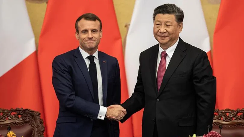 Imagem de Emmanuel Macron visita a China no início de abril