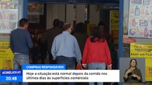 Imagem de Abrandou a corrida aos supermercados [Vídeo]