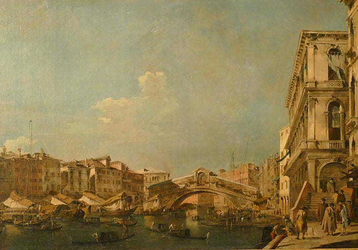 Francesco Guardi - O grande canal junto à ponte de Rialto