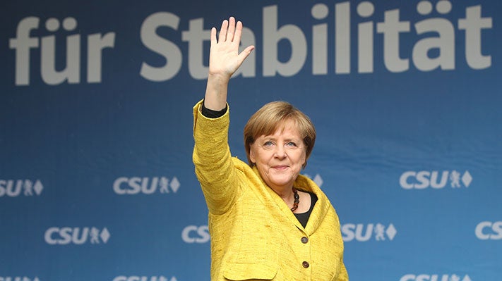 Merkel com vitória folgada à vista