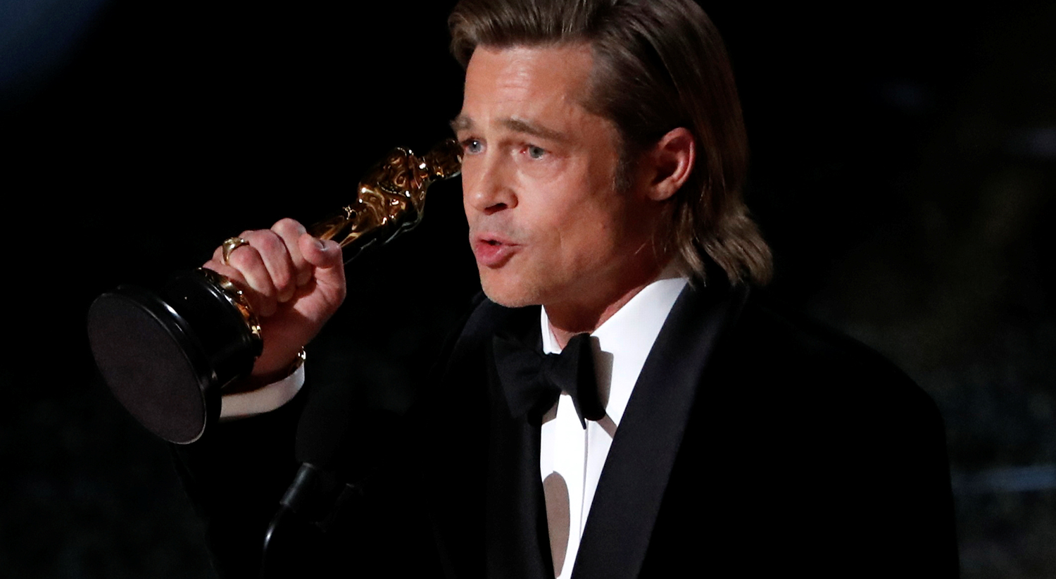  O pr&eacute;mio de Melhor Ator Secund&aacute;rio atribu&iacute;do a Brad Pitt no filme &quot;Once Upon a Time in Hollywood&quot; / Mario Anzuoni - Reuters 