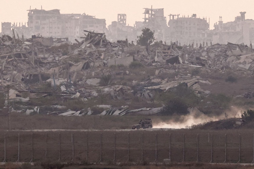Imagem de Netanyahu visita Gaza e avisa que "ainda há muito trabalho a fazer"