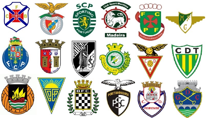 Os 18 clubes que jogarão no campeonato da I Liga