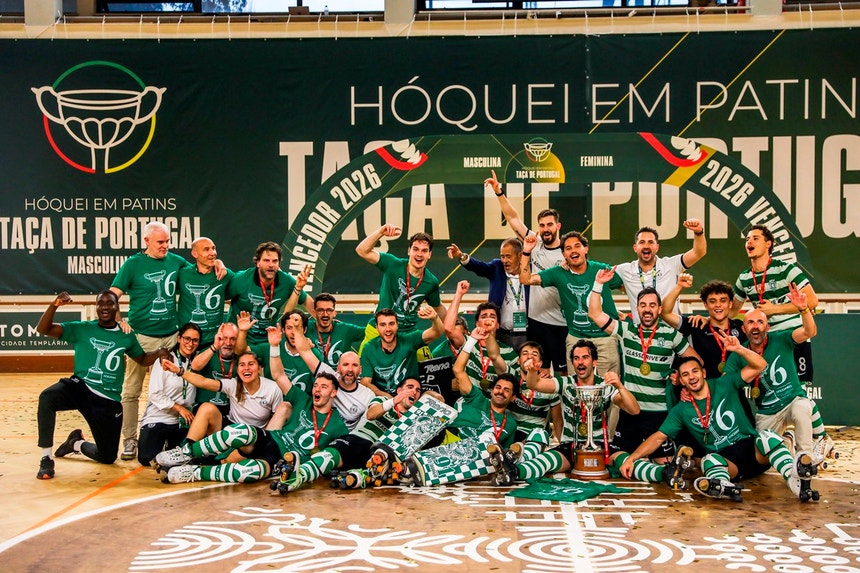 Imagem de Sporting conquista Taça de Portugal de hóquei em patins pela sexta vez