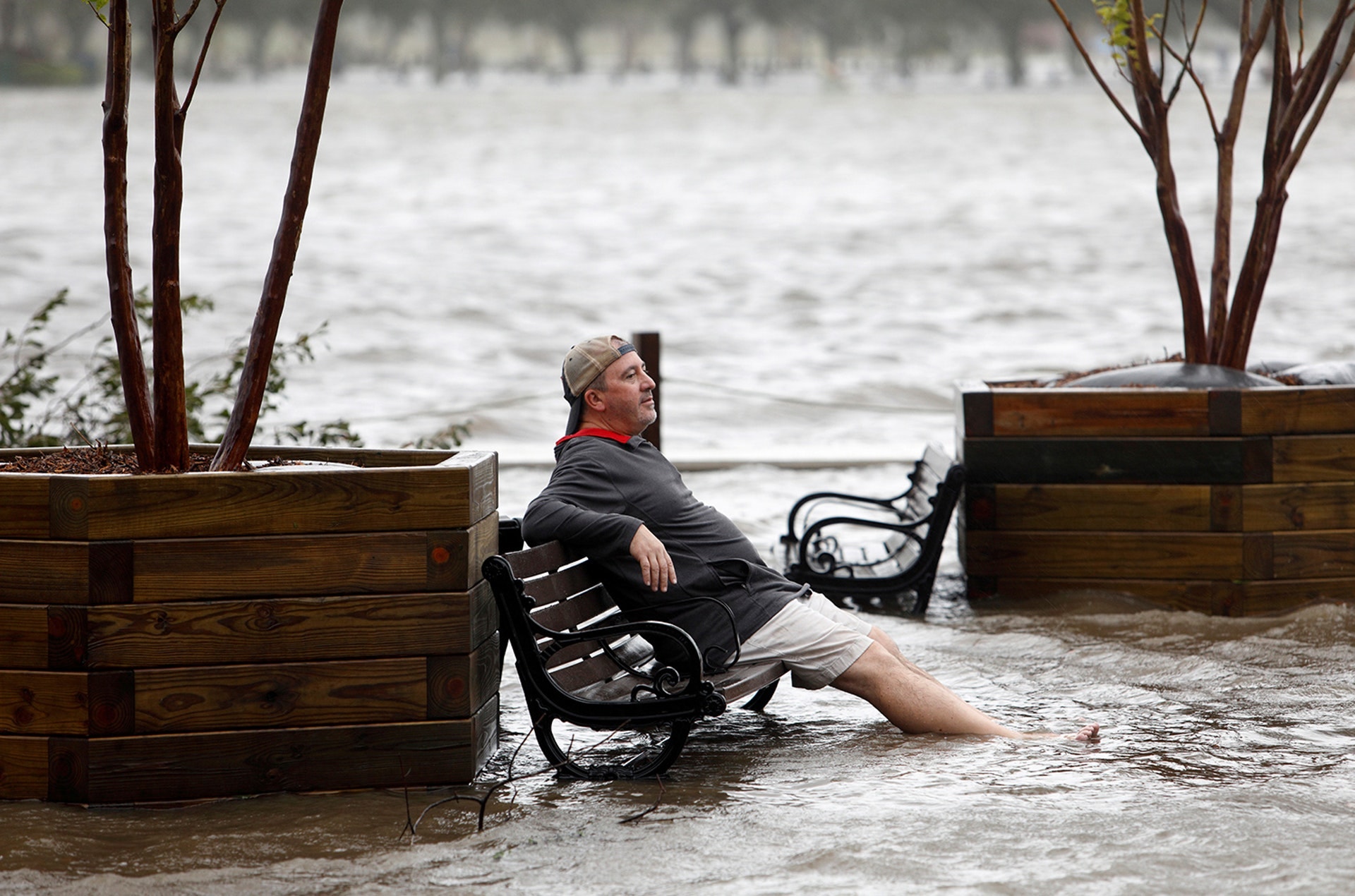  Inunda&ccedil;&otilde;es na Carolina do Norte /Jonathan Drake - Reuters 