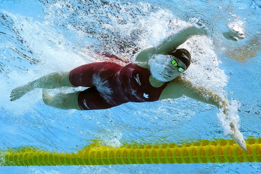 Imagem de Nadadora Penny Oleksiak suspensa por dois anos após infringir regras antidoping