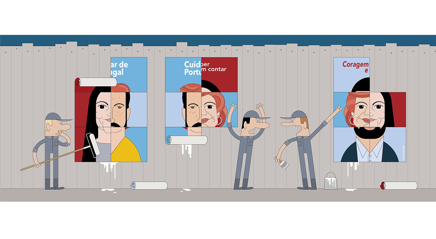  &quot;Baralhados&quot; da ilustradora Cristina Sampaio 