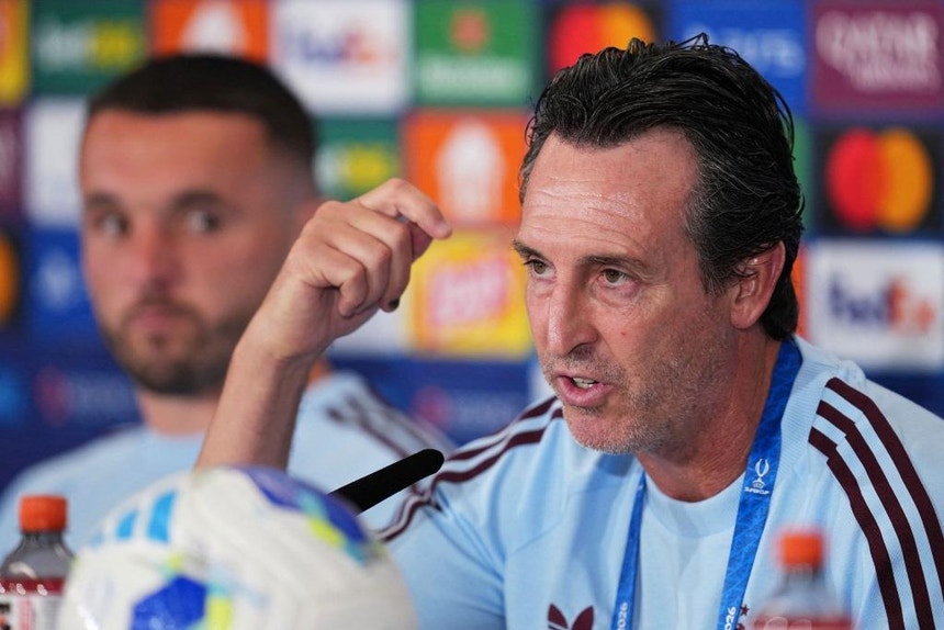 Imagem de Unai Emery (Aston Villa) atribui favoritismo ao PSG na Supertaça Europeia