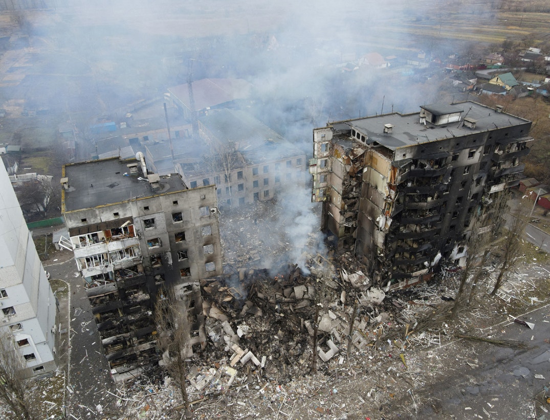  Zona residencial de Borodyanka, bombardeada por russos. Regi&atilde;o de Kiev | Maksim Levin - Reuters 