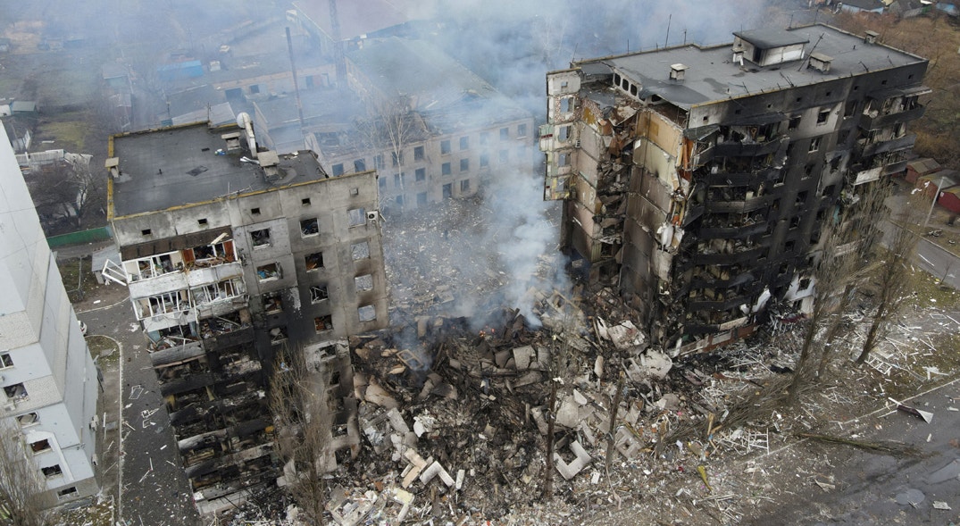  Zona residencial de Borodyanka, bombardeada por russos. Regi&atilde;o de Kiev | Maksim Levin - Reuters 