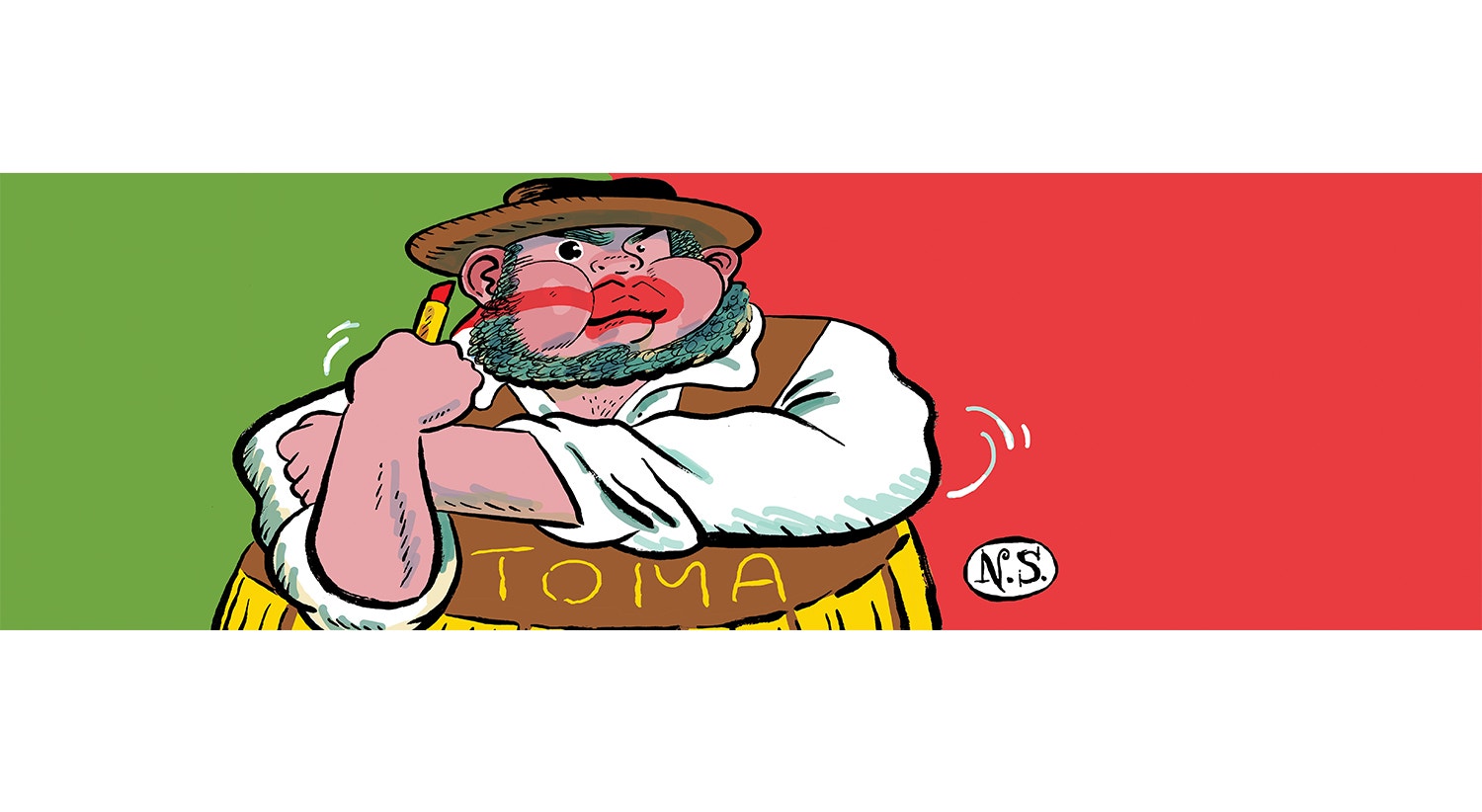  &quot;Z&Eacute; DO BAT&Ocirc;N&quot; do ilustrador Nuno Saraiva 