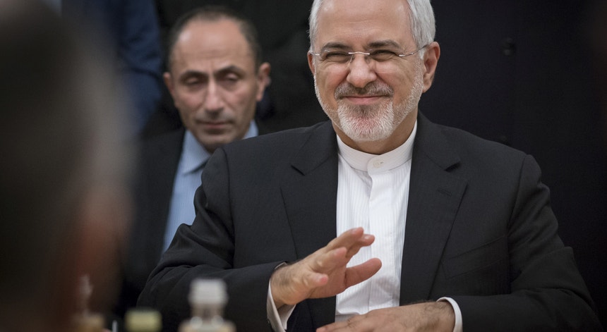 O ministro iraniano dos Negócios Estrangeiros, Mohammad Javad Zarif, em janeiro de 2018.
