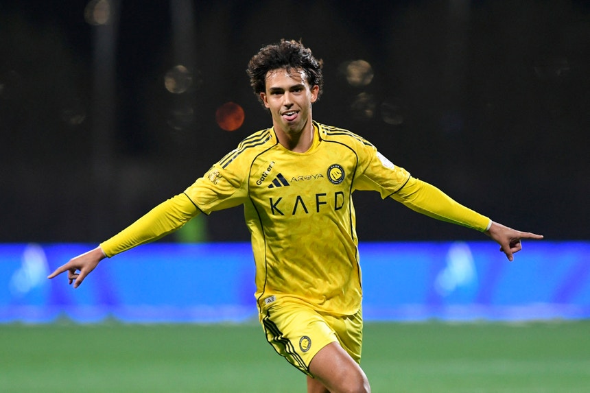 Imagem de João Félix marca pela primeira vez em 2026 na goleada do Al Nassr de Jesus