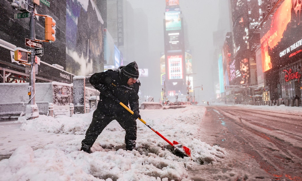 Imagem ilustrativa: Manhattan branca e vazia