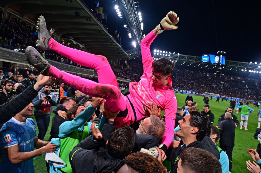 Imagem de Lazio na final da Taça de Itália mesmo com penálti falhado de Nuno Tavares