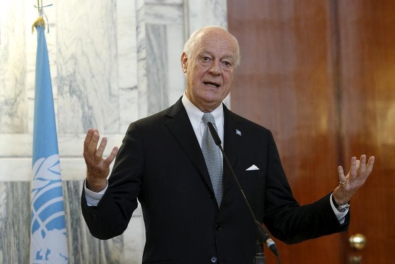 Staffan de Mistura, enviado especial das Nações Unidas para a Síria Foto: Reuters Staffan de Mistura, enviado especial das Nações Unidas para a Síria Foto: Reuters
